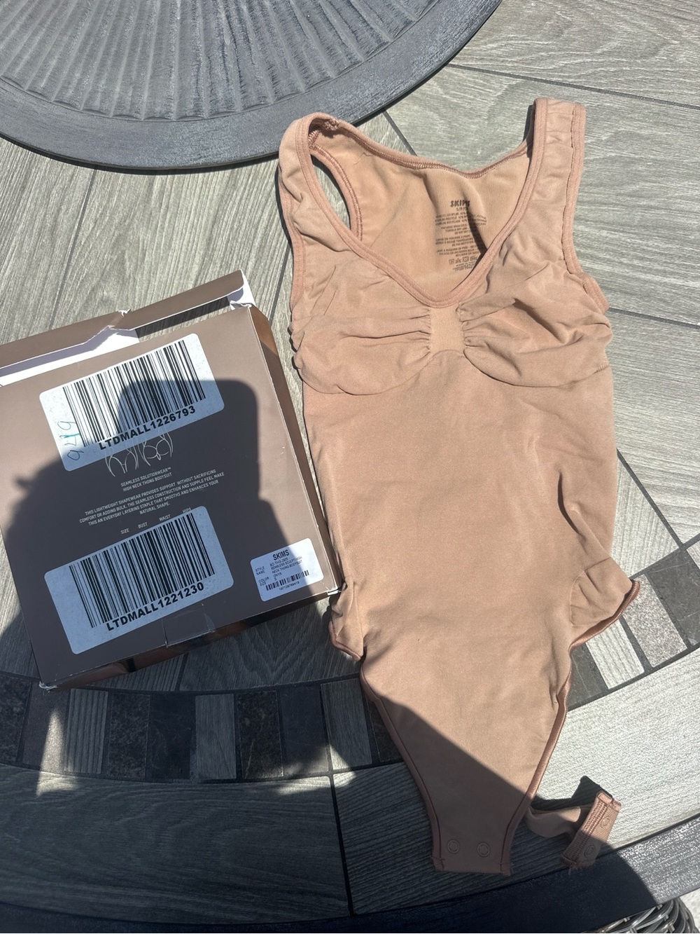 Skims Scoop Neck Thong Bodysuit